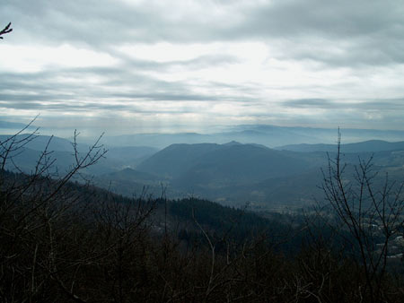 Veduta della Valle del Borro delle Sieci.
