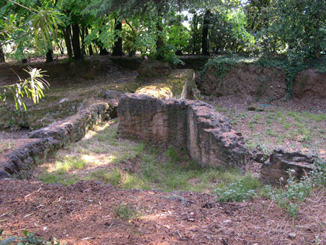Resti archeologici nella Villa di San Vincenzino